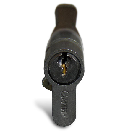 Цилиндровый механизм NW80, тип: кл.-верт., 5 анг. кл., цвет: черный (BN), Самир-Цинк