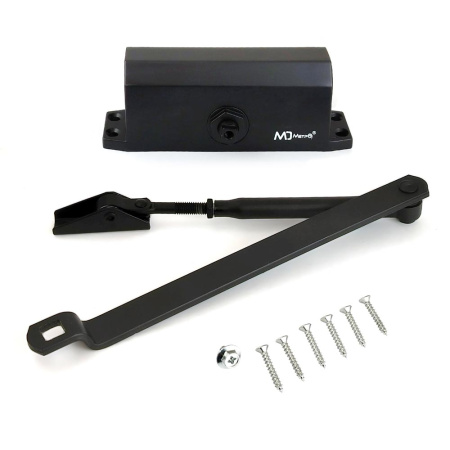 Дверной доводчик D50, цвет черный (BL), МЕТРО