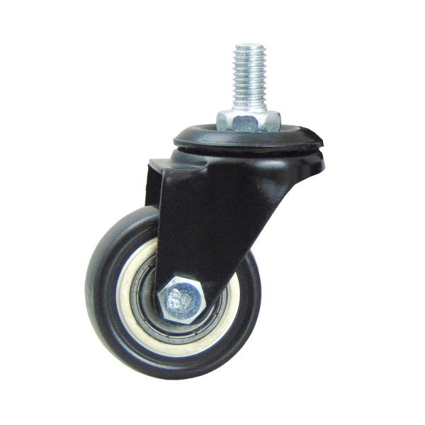 Колесо на шпильке, модель 803, 38 мм, черное