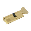 Цилиндровый механизм CW80 (35/45), тип: кл.-верт., 5 перфо кл., цвет: пол. латунь (PB), Самир-Цинк