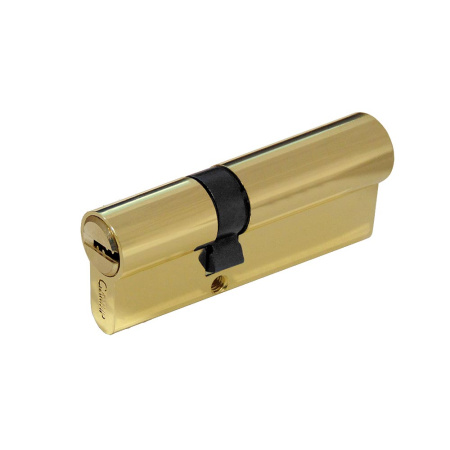 Цилиндровый механизм C90 (35/55), тип: кл.-кл., 5 перфо кл., цвет: пол. латунь (PB), Самир-Цинк