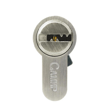 Цилиндровый механизм C90 (35/55), тип: кл.-кл., 5 перфо кл., цвет: мат. никель (SN), Самир-Цинк