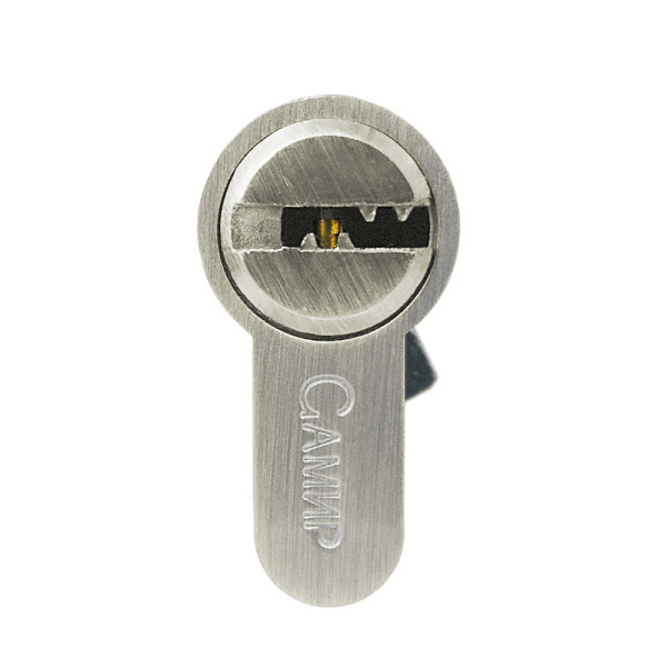 Цилиндровый механизм C60, тип: кл.-кл., 5 перфо кл., цвет: мат. никель (SN), Самир-Цинк