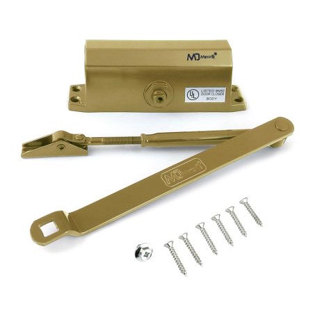 Дверной доводчик D50, цвет шампань (SH), МЕТРО