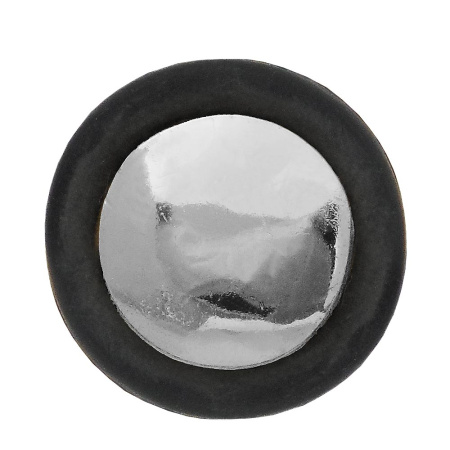 Дверной напольный упор, модель 588-3, малый, цвет пол. хром (CP)