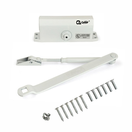 Дверной доводчик D120, цвет белый (WW), САМИР