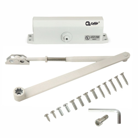 Дверной доводчик D140, цвет белый (WW), САМИР