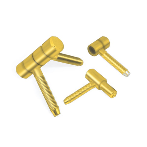 Петли ввертные 904-52, длина 52 мм, цвет пол. латунь
