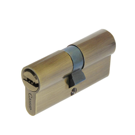 Цилиндровый механизм C70, тип: кл.-кл., 5 перфо кл., цвет: ант. бронза (AB), Самир-Цинк