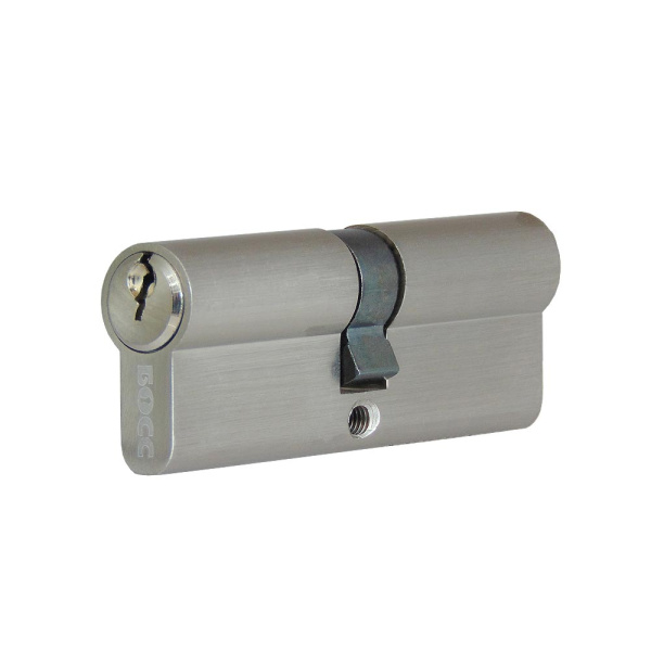 Цилиндровый механизм N80, тип: кл.-кл., 5 анг. кл., цвет: мат. никель (SN), Мистер Босс