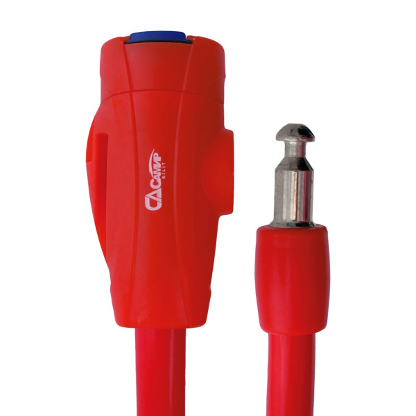 Навесной замок тросовый PD-84 длина 100 см, 2 перфо. ключа, цвет красный, Самир Kilit