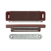 Мебельный магнит, большой, длина 74 мм, цвет коричневый, Самир Kilit