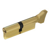 Цилиндровый механизм CW100, тип: кл.-верт., 5 перфо кл., цвет: пол. латунь (PB), Самир-Цинк