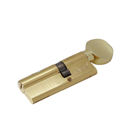 Цилиндровый механизм CW90 (35/55), тип: кл.-верт., 5 перфо кл., цвет: пол. латунь (PB), Самир-Латунь