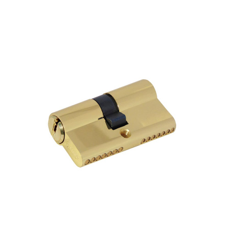 Цилиндровый механизм C60, тип: кл.-кл., 5 перфо кл., цвет: пол. латунь (PB), Самир-Цинк