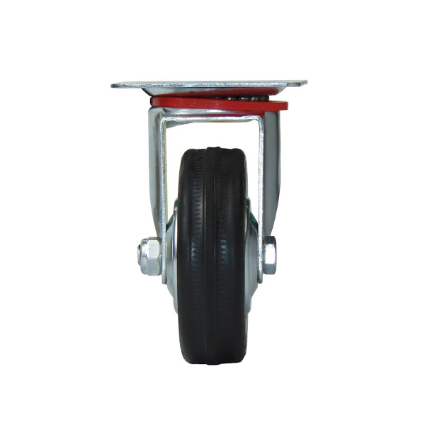 Колесо на платформе, модель 904, 75 мм, черное