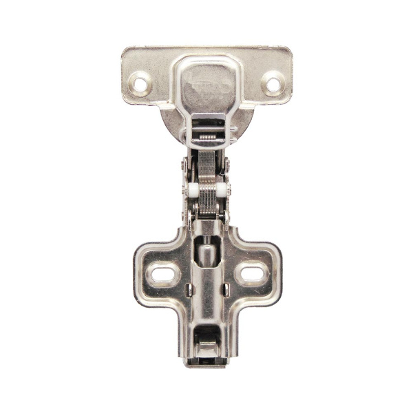 Мебельная петля, накладная, модель HM-201R прямая, с доводчиком, цвет CP