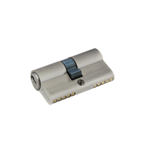 Цилиндровый механизм N60, тип: кл.-кл., 5 анг. кл., цвет: мат. никель (SN), Самир-Цинк