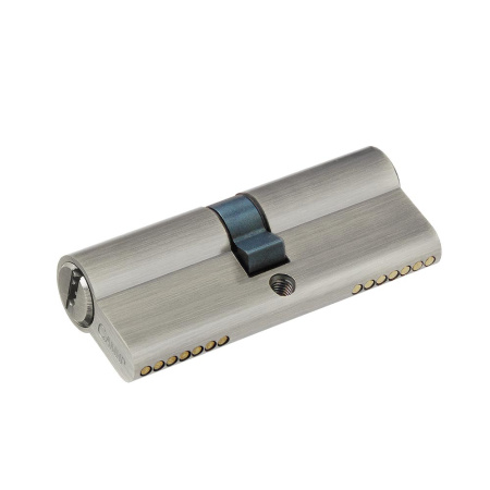 Цилиндровый механизм C80, тип: кл.-кл., 5 перфо кл., цвет: мат. никель (SN), Самир-Цинк