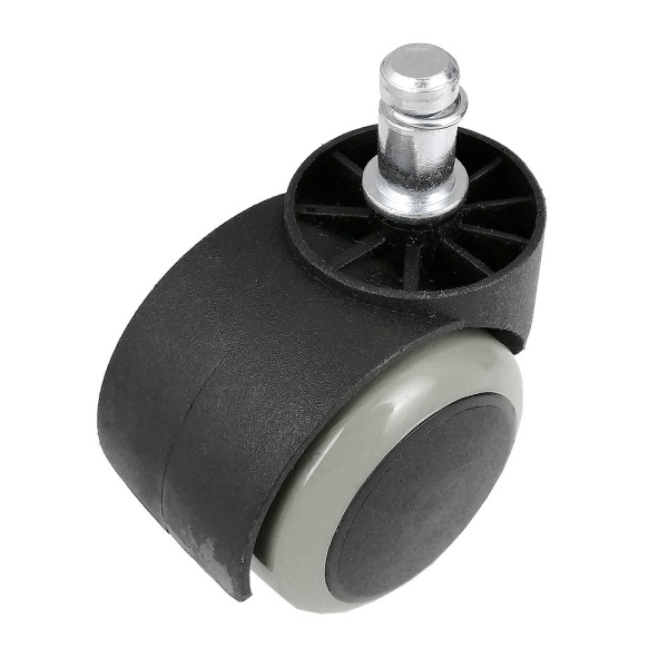 Колесо пластиковое, на штыре, модель 501, 50 мм, серое