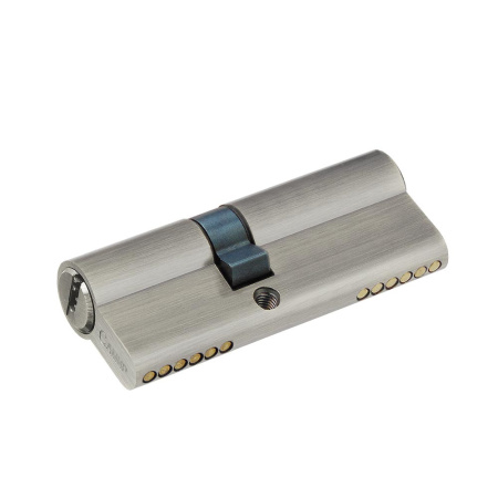 Цилиндровый механизм C80 (35/45), тип: кл.-кл., 5 перфо кл., цвет: мат. никель (SN), Самир-Цинк