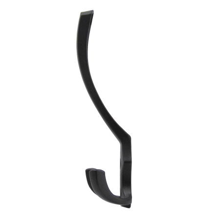 Мебельный крючок 3-рожковый, модель 3022, цвет черный (BL), усиленный