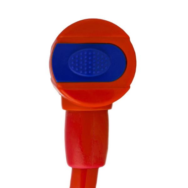 Навесной замок тросовый PD-84 длина 100 см, 2 перфо. ключа, цвет красный, Самир Kilit