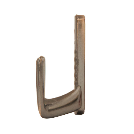Мебельный крючок 2-рожковый, перфо, модель 8020A, цвет ант. медь (AC)