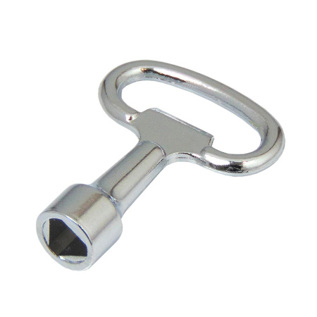 Щитовой замок, модель 6487, длина корпуса 18, 1 трехгранный ключ, прямой ригель