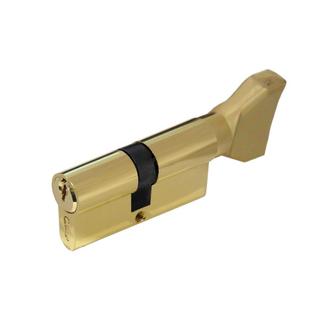 Цилиндровый механизм NW70, тип: кл.-верт., 5 анг. кл., цвет: пол. латунь (PB), Самир-Цинк
