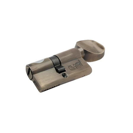 Цилиндровый механизм CW70, тип: кл.-верт., 5 перфо кл., цвет: ант. бронза (AB), Самир-Латунь