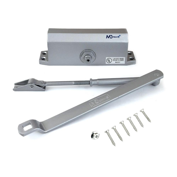 Дверной доводчик D100, цвет серебро (SL), МЕТРО