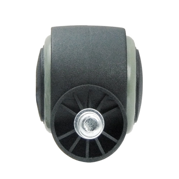 Колесо пластиковое, на штыре, модель 501, 50 мм, серое