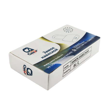 Навесной замок BL-L 60, 3 фин. ключа, длинная дужка, Самир Kilit