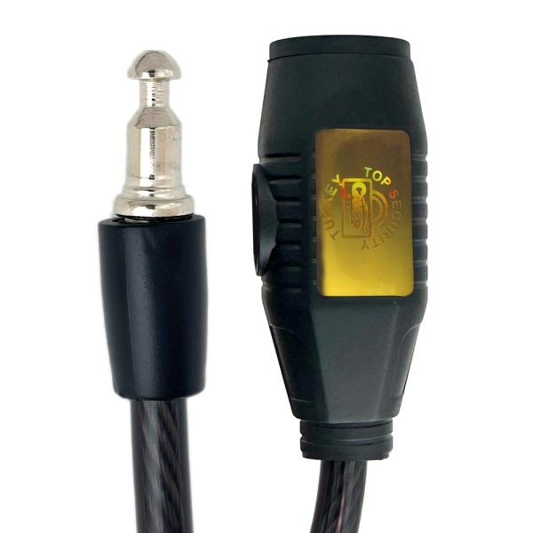 Навесной замок тросовый PD-81 длина 65 см, 2 анг. ключа, Самир Kilit