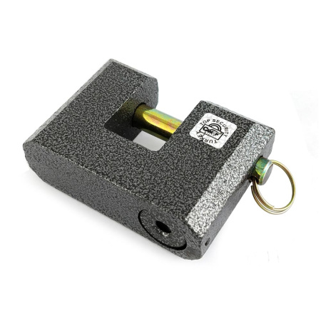 Навесной замок ВС2-3А1 гаражный с прямой дужкой 90, 3 фин. ключа, Самир Kilit