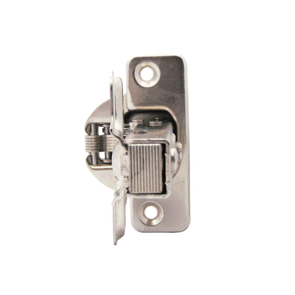 Мебельная петля, накладная, модель HM-201R прямая, с доводчиком, цвет CP