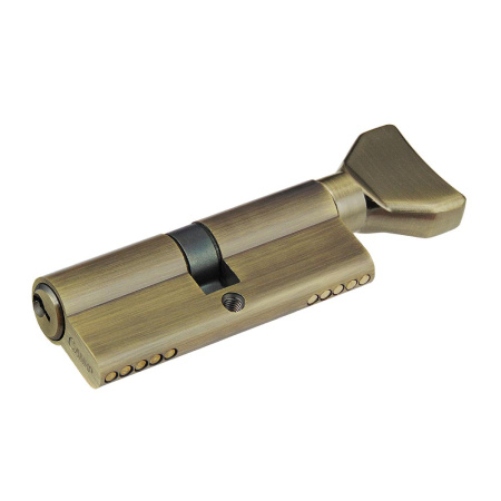 Цилиндровый механизм NW80, тип: кл.-верт., 5 анг. кл., цвет: ант. бронза (AB), Самир-Цинк