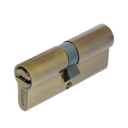 Цилиндровый механизм C80, тип: кл.-кл., 5 перфо кл., цвет: ант. бронза (AB), Самир-Цинк