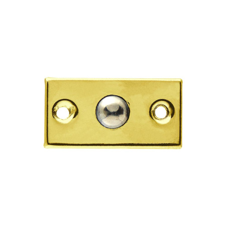 Дверная защелка шариковая, модель 588B, цвет пол. латунь (PB)