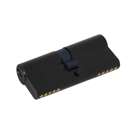 Цилиндровый механизм N80, тип: кл.-кл., 5 анг. кл., цвет: черный (BN), Самир-Цинк