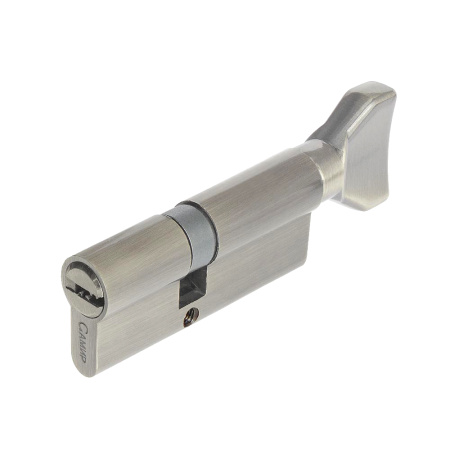 Цилиндровый механизм CW80 (35/45), тип: кл.-верт., 5 перфо кл., цвет: мат. никель (SN), Самир-Цинк