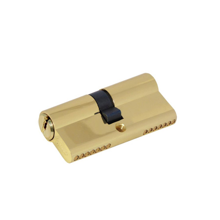 Цилиндровый механизм C70, тип: кл.-кл., 5 перфо кл., цвет: пол. латунь (PB), Самир-Цинк