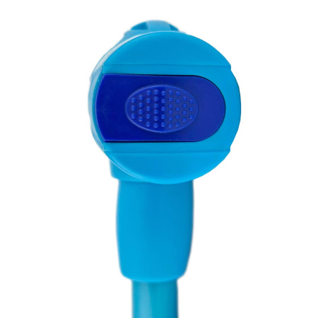 Навесной замок тросовый PD-84 длина 100 см, 2 перфо. ключа, цвет голубой, Самир Kilit