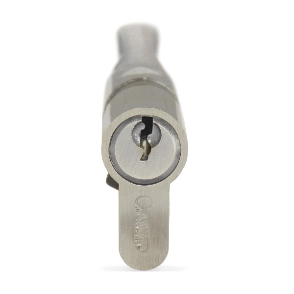 Цилиндровый механизм NW60, тип: кл.-верт., 5 анг. кл., цвет: мат. никель (SN), Самир-Цинк