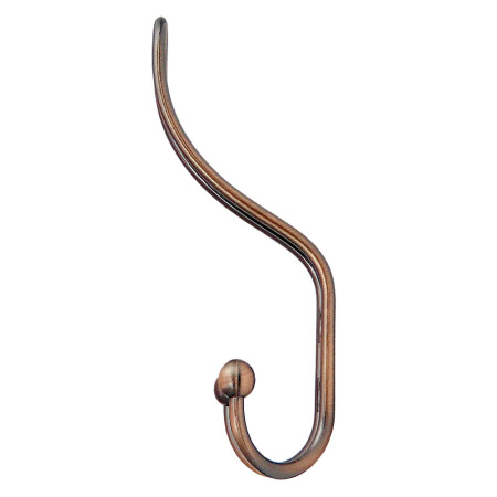 Мебельный крючок 3-рожковый, модель 655, цвет ант. медь (AC), прутковый