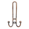 Мебельный крючок 3-рожковый, модель 655, цвет ант. медь (AC), прутковый