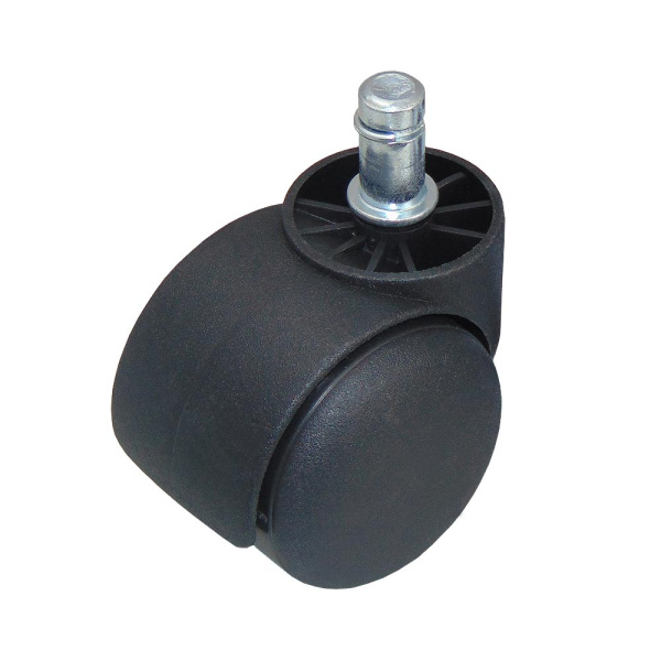 Колесо пластиковое, на штыре, модель 501, 50 мм, черное