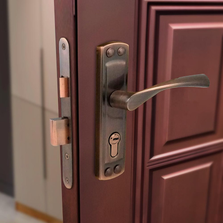 Дверной замок ЗВ4-55 405 (аналог Зенит), цвет ант. медь (AC)