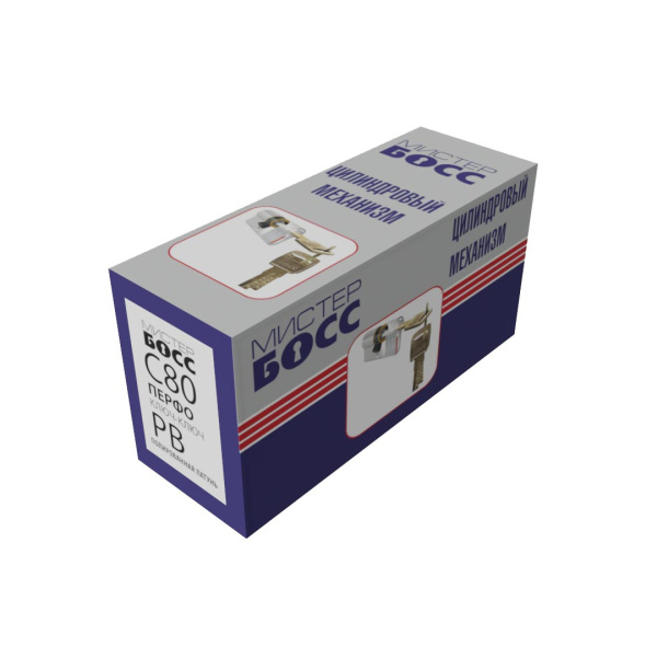 Цилиндровый механизм C80, тип: кл.-кл., 5 перфо кл., цвет: пол. латунь (PB), Мистер Босс Цилиндровый механизм C80, тип: кл.-кл., 5 перфо кл., цвет: пол. латунь (PB), Мистер Босс
